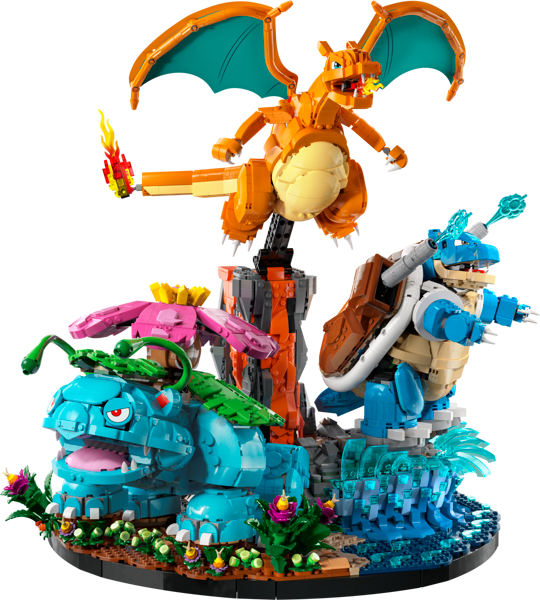 LEGO Venusaur, Charizard, and Blastoise Set