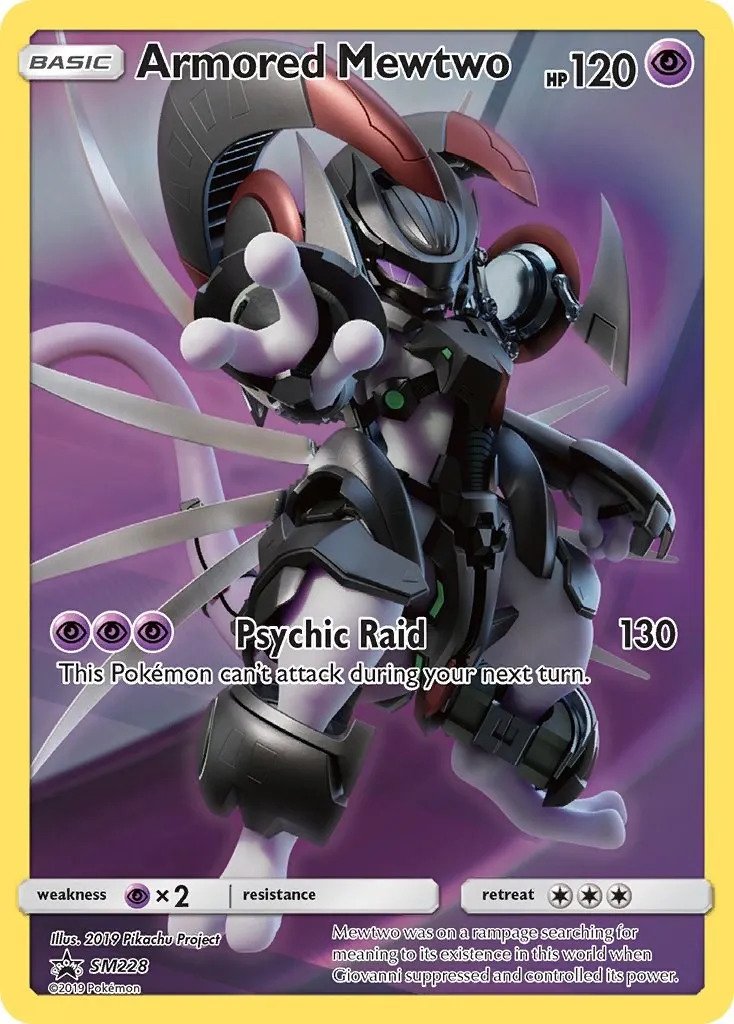 Pokemon Armor Mewtwo TCG Card
